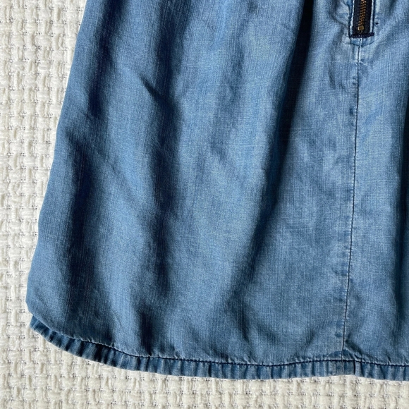 Madewell Chambray Mini with Rear Zipper Detail - Picture 9 of 10